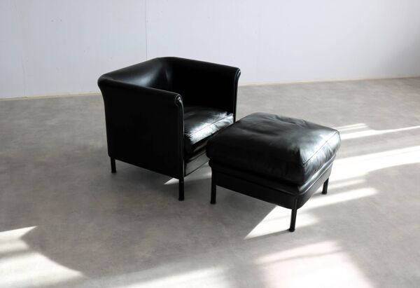fauteuil + pouf vintage   A. Citterio   Moroso