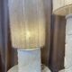 concrete and mohair table lamp