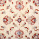 Tapis traditionnel afghan ziegler tapis en laine crème tissée à la main - 165x195cm