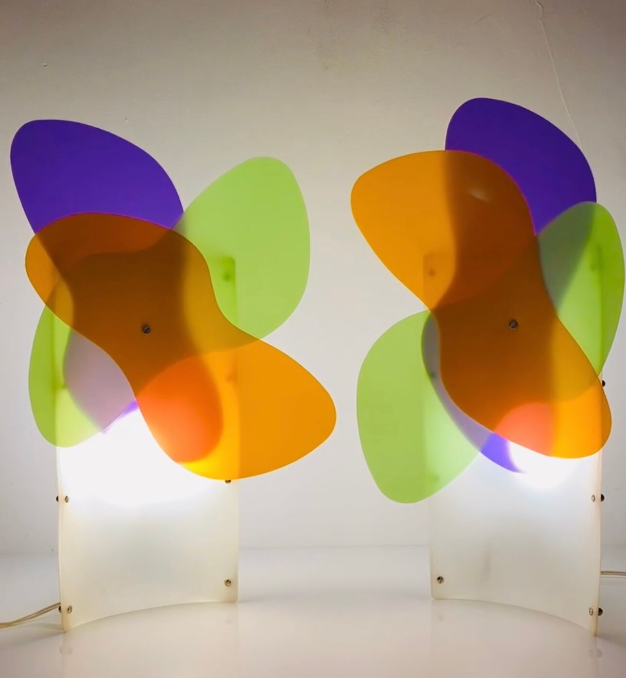 Pair of lamps Butterfly Slamp Italy 2000s