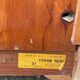 Louis Philippe sideboard with two doors and one drawer, renovated in solid cherry wood