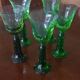 Set of 5 Saint Louis crystal wine glasses.