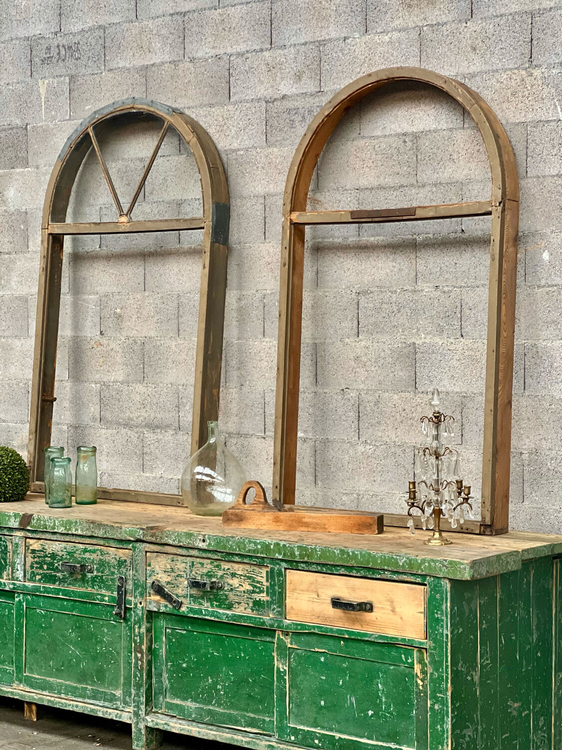 Old industrial workbench