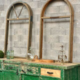 Old industrial workbench