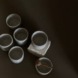 Set of 2 stoneware cups