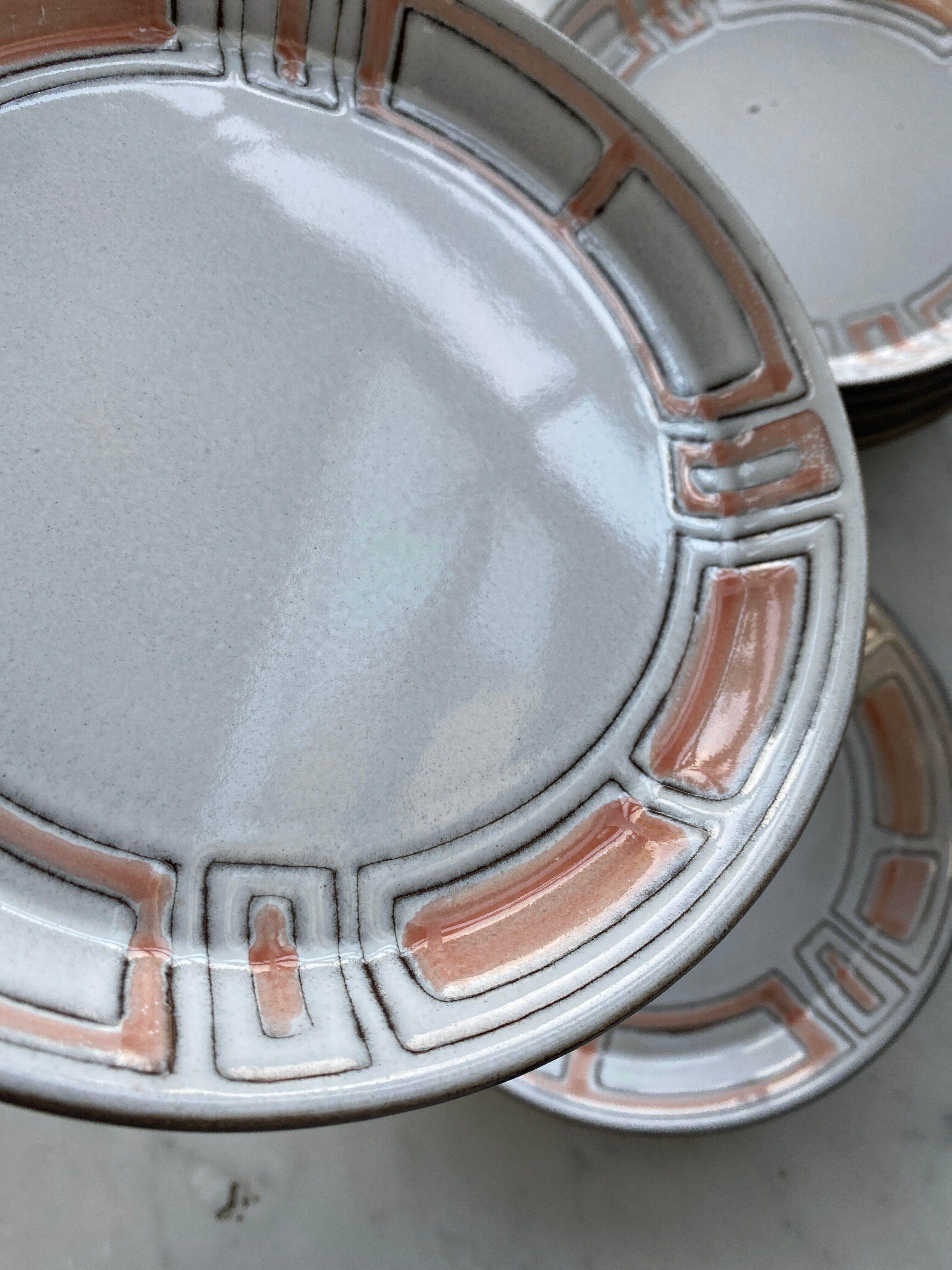 6 Plates dessert Niderviller model Mahia