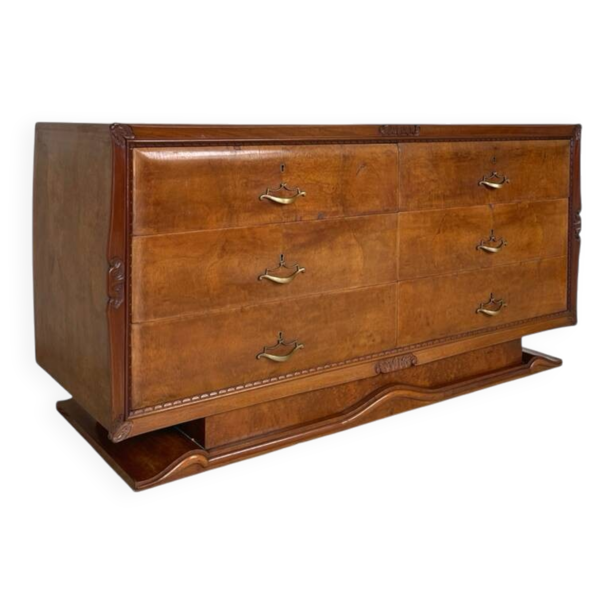 An art deco Italian chest of drawers, Italy 1950s