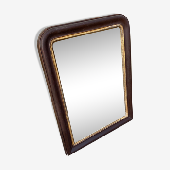 Old black Louis Philippe mirror  65x84cm