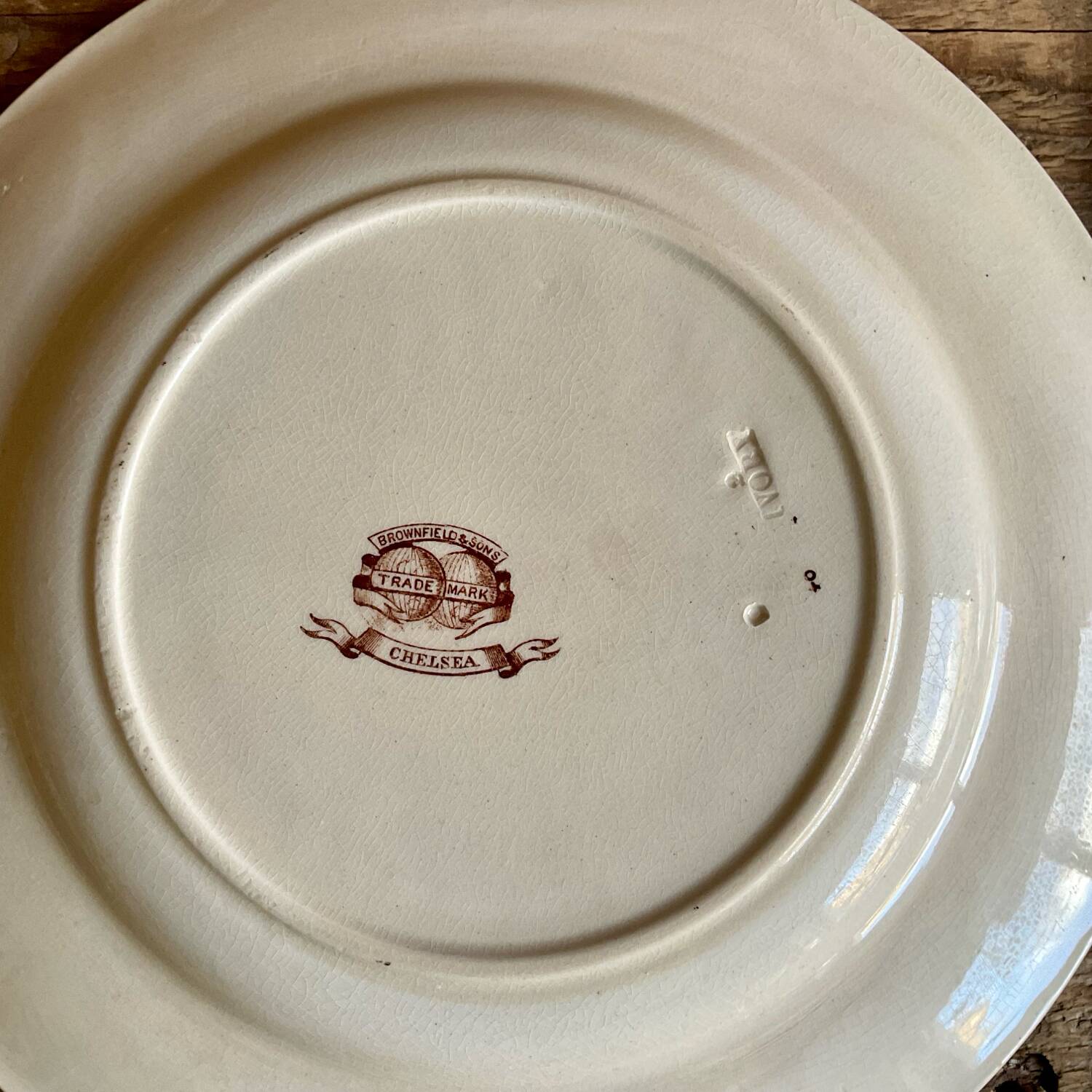 6 BROWNFIELD & SONS “Chelsea” England plates