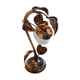 Brass vintage leaf lamp