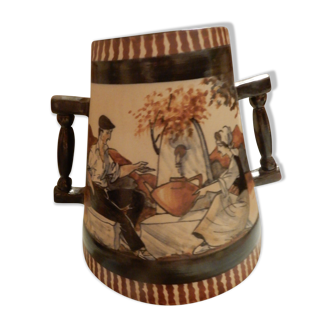 Pot ancien signé Le Corone céramique de Ciboure