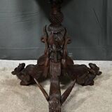 Anglo-Indian Pedestal Table in Exotic Wood – Late 19th Century