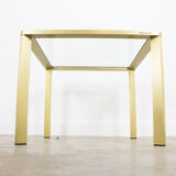 Pierre Vandel mid century coffee table brass