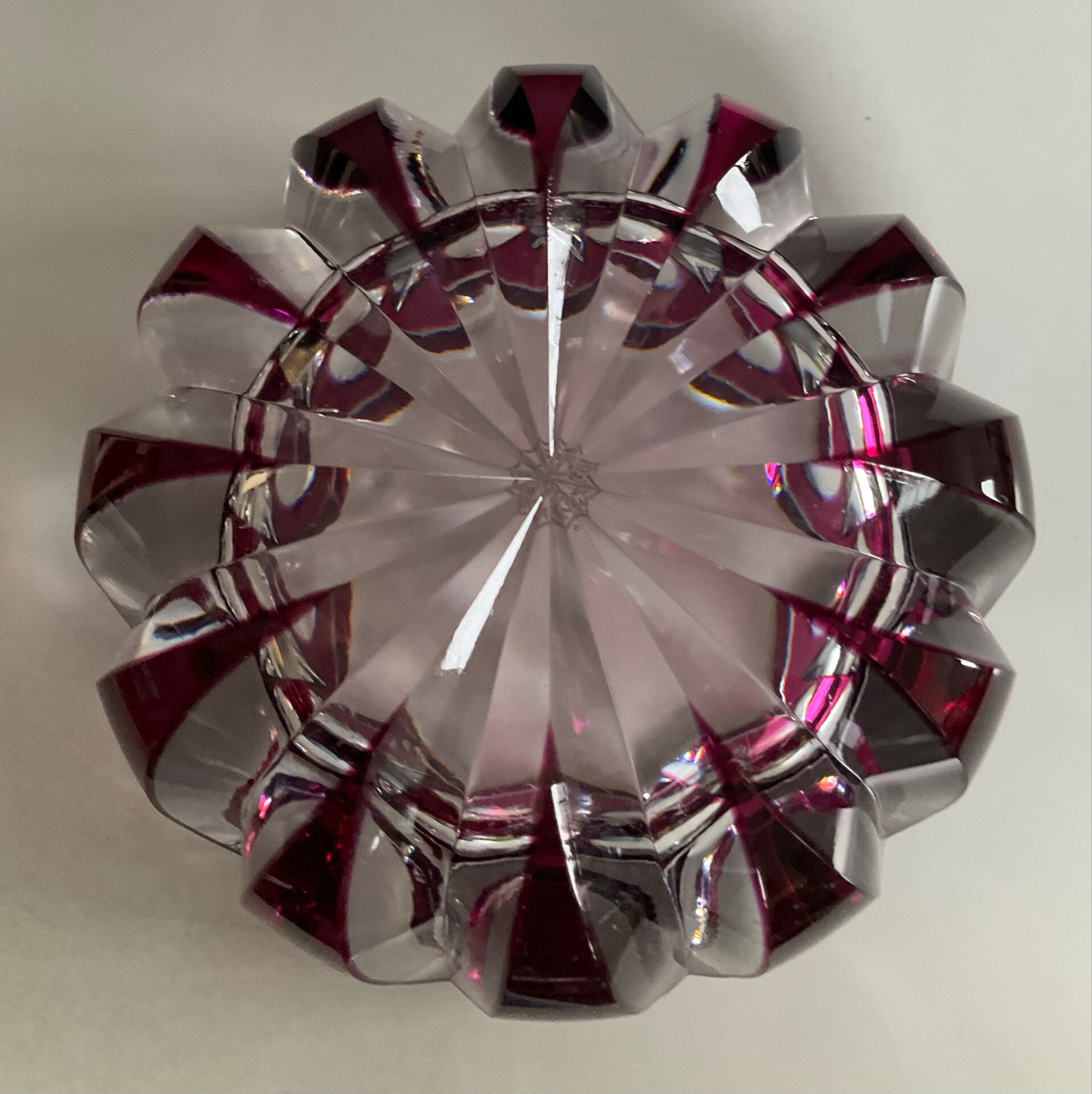 Crystal vide poche from Saint Louis from the 1970s.