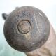 Pair of vintage dumbbells in cast iron and wood