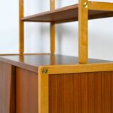 Vintage bookcase with sliding doors