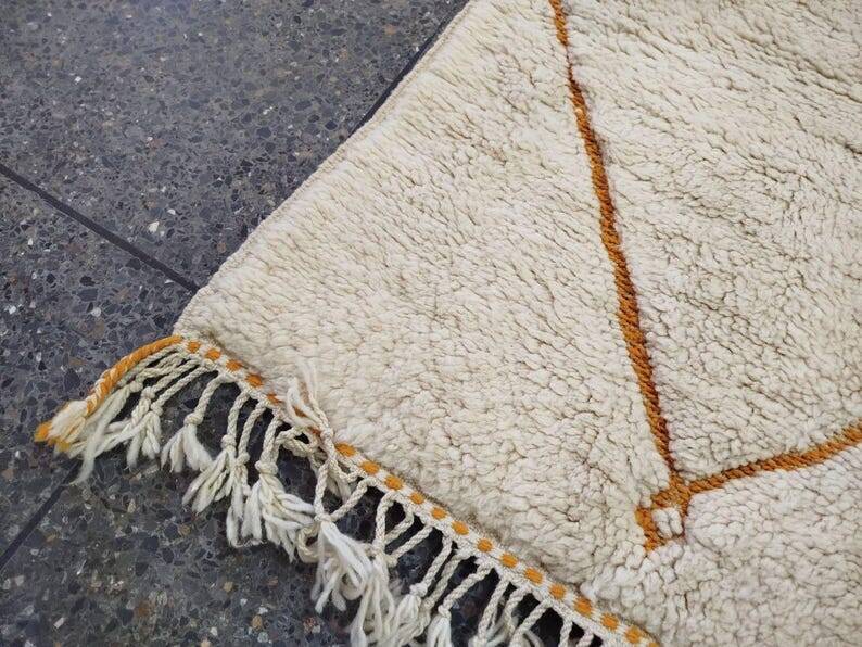 Moroccan Beni Ourain rug, personalized 250/150cm
