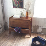 Vintage chest of drawers gilded oak