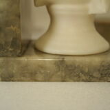 Pair of greenhouses vintage marble and alabaster books Italy