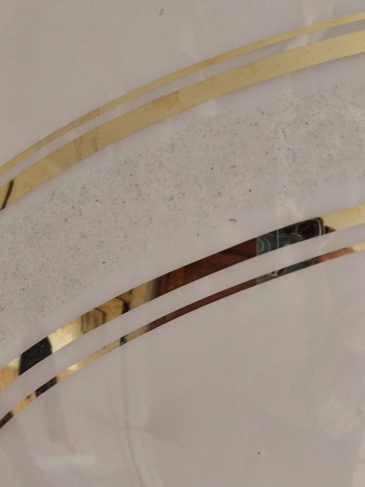 suspension glass globe pink and gold on a metal aluminium stem and structure