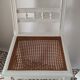Paire de chaises Henri II blanches cannage