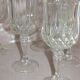 Series of 6 white wine glasses Porto crystal of Arques model Longchamp