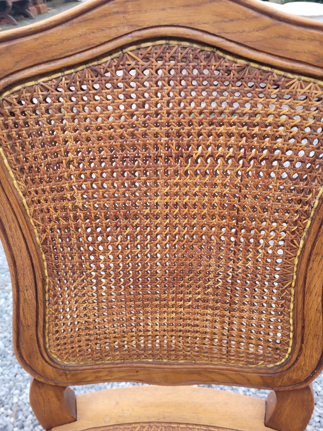 4 Louis XV style chairs cannée