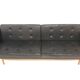 Scandinavian leather sofa, Karl Erik Ekselius for JOC, Sweden, 1950