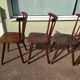 Set of 6 wooden bistro chair - vintage