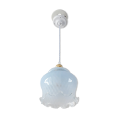 Suspension vintage bleue