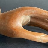 Wooden hand sculpture