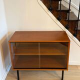 Low teak display cabinet