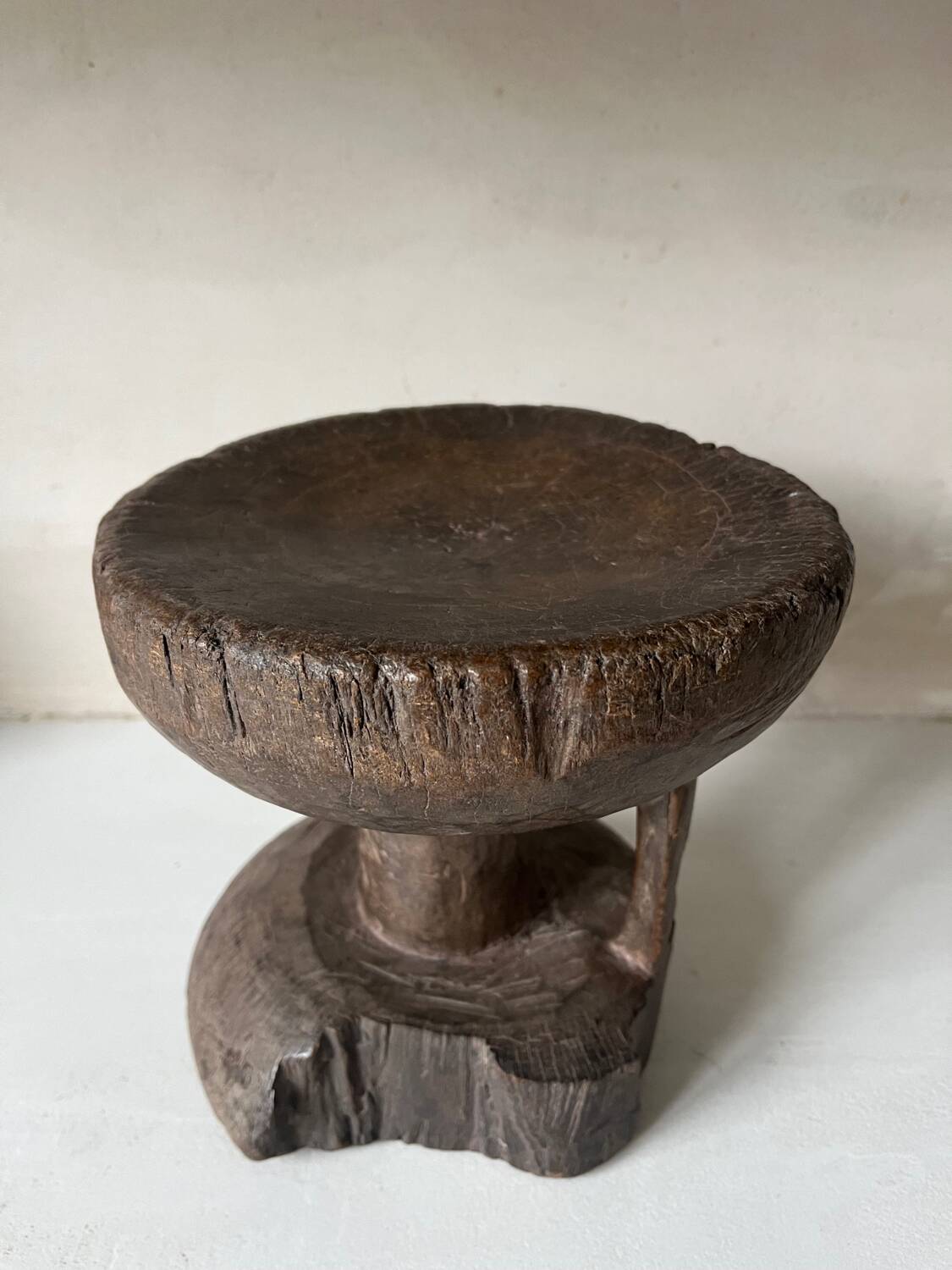 African folk art stool