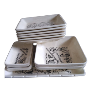 Service à brochettes en faience