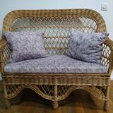 Rattan bench