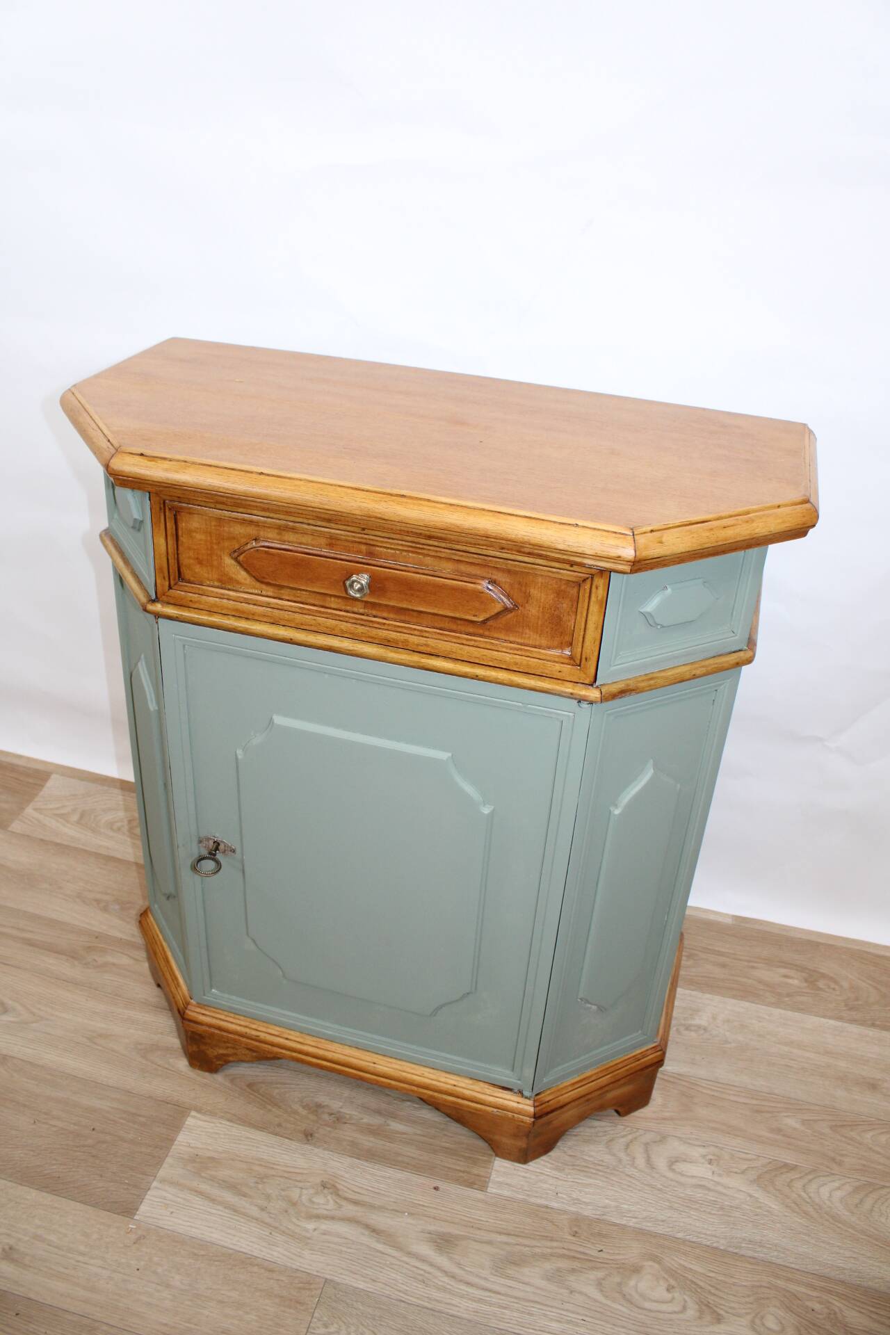 Vintage sage green confiturier, France, 1960s