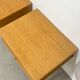 Vintage wooden bedside tables.