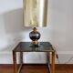 Table lamp in chrome and gold ceramic, 1970s