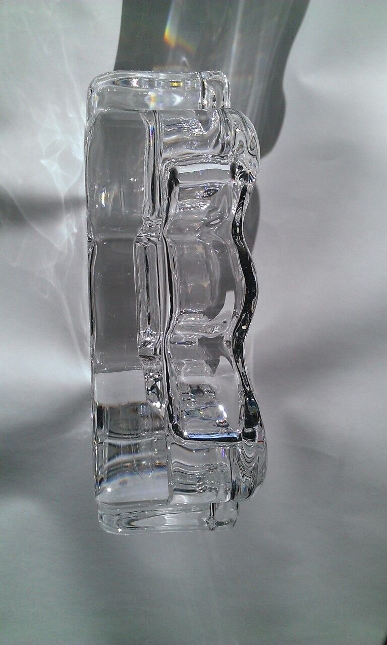 Crystal ashtray Daum leaf oak