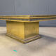 Gony Nava etched brass coffee table, 1970s