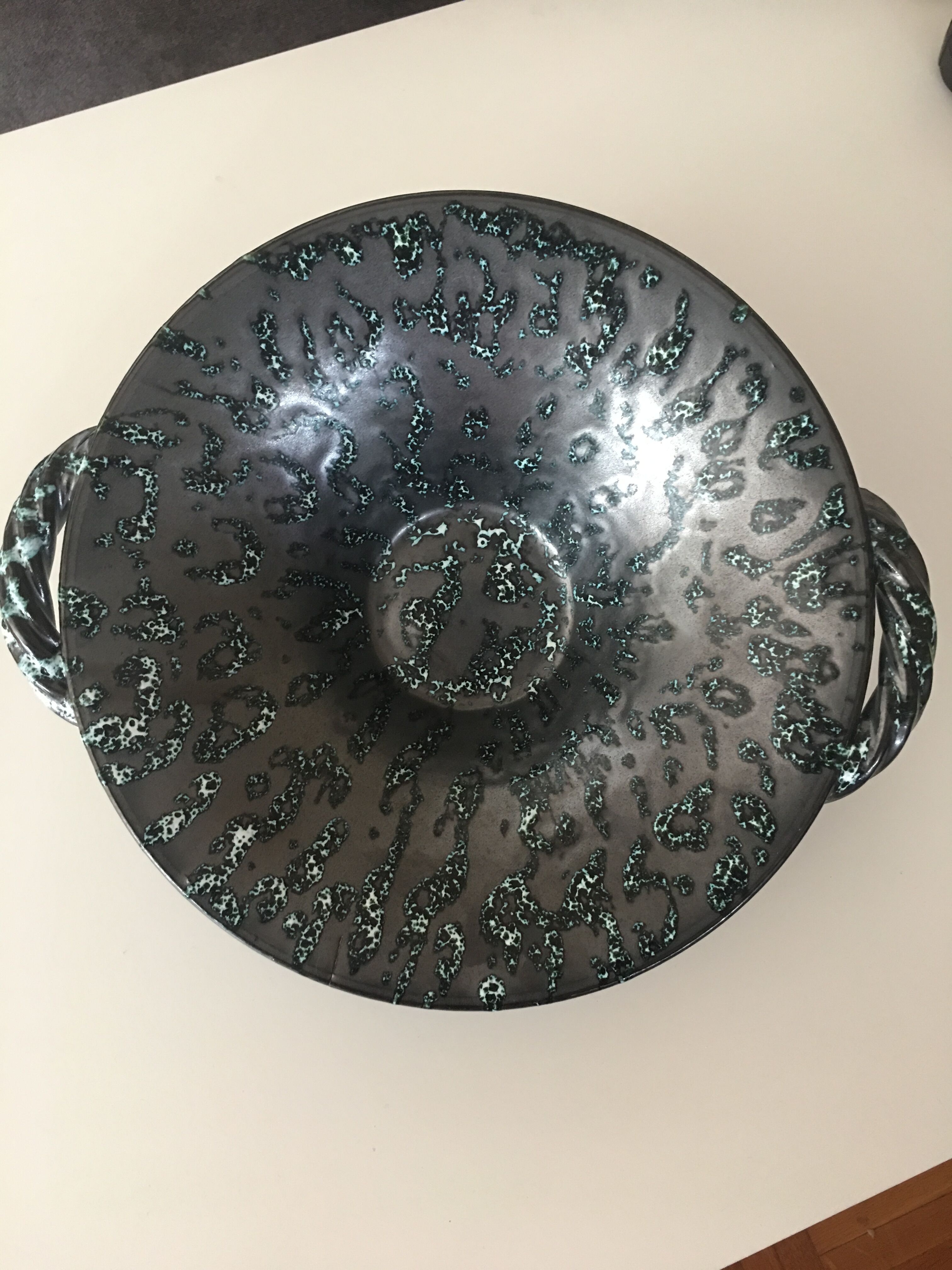 Vallauris ceramic cup signed Lunetta