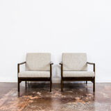 Paire de fauteuils B-7522 restaurés par Zenon Bączyk, années 1960