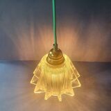 Vintage 70s UFO space age hanging lamp from France - newly electrified
