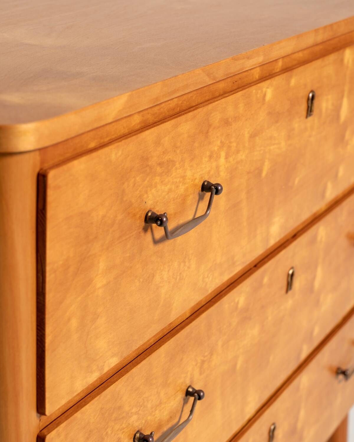 Swedish Birch Chest of Drawers, 1950s