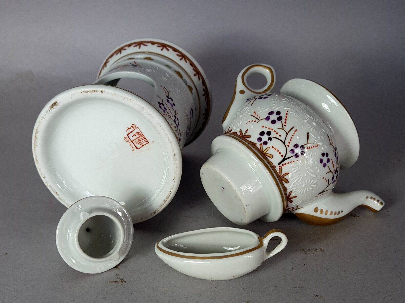 Paris porcelain herbal tea maker from Samsom circa 1900 complete SB203