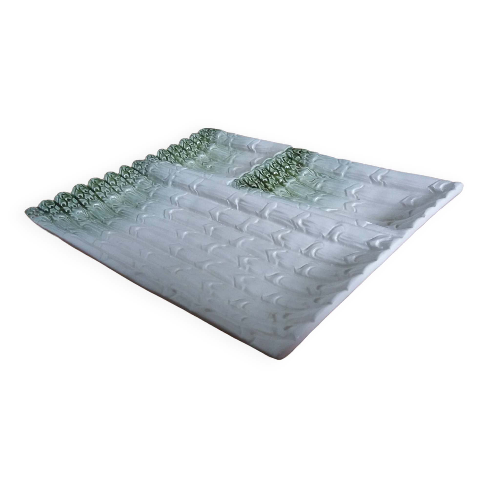 Asparagus dish in slip Bassano Italy