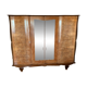 Grande armoire vintage en loupe de noyer - style Art Déco