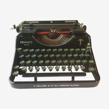 Typewriter old Hermes 2000