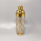 2000s cocktail shaker with 4 glasses by Altuzarra. Made in Usa