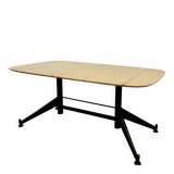 Midcentury Italian Steel And Marble Coffee Table.